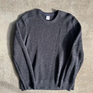 GAP Women's Charcoal Ribbed Turtleneck Sweater